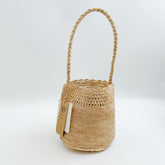 French Raffia Bucket Bag, Handwoven Straw Shoulder Bag, Natural Woven Beach Vacation Handbag, Summer Resort Purse for Women, Gift for Her