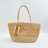 Handwoven Raffia Hollow Tote Bag, Straw Shoulder Handbag, Minimalist Woven Beach Vacation Purse for Women, Summer Resort Bag, Gift for Her