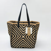 Handmade Raffia Tote Bag for Women, Large Capacity Woven Shoulder Bag, Minimalist Straw Beach Bag, Summer Vacation Tote, Everyday Handbag, Gift for Her
