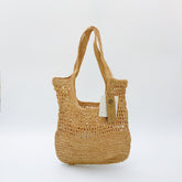 Handmade Woven Straw Shoulder Bag, Chic Raffia Tote Bag for Women, Elegant Summer Beach Bag, Large Capacity Vacation Handbag, Gift for Her