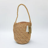 Handmade Woven Straw Shoulder Bag, Chic Raffia Bucket Bag for Women, Elegant Summer Beach Tote, Vacation Handbag, Gift for Her