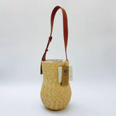 Curved Straw Woven Shoulder Bag, Handmade Raffia Handbag for Women, Sculptural Summer Beach Bag, Vacation Tote, Chic Versatile Bag, Gift for Her