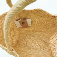 Handwoven Raffia Tote Bag, Natural Straw Beach Summer Vacation Shoulder Bag