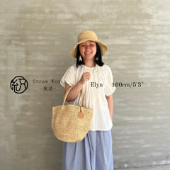 Handwoven Raffia Tote Bag, Natural Straw Beach Summer Vacation Shoulder Bag