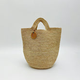 Raffia Bucket Tote Bag, Handwoven Straw Handbag, Large Woven Shoulder Bag for Beach Vacation, Everyday Commuter Summer Purse, Gift for Her