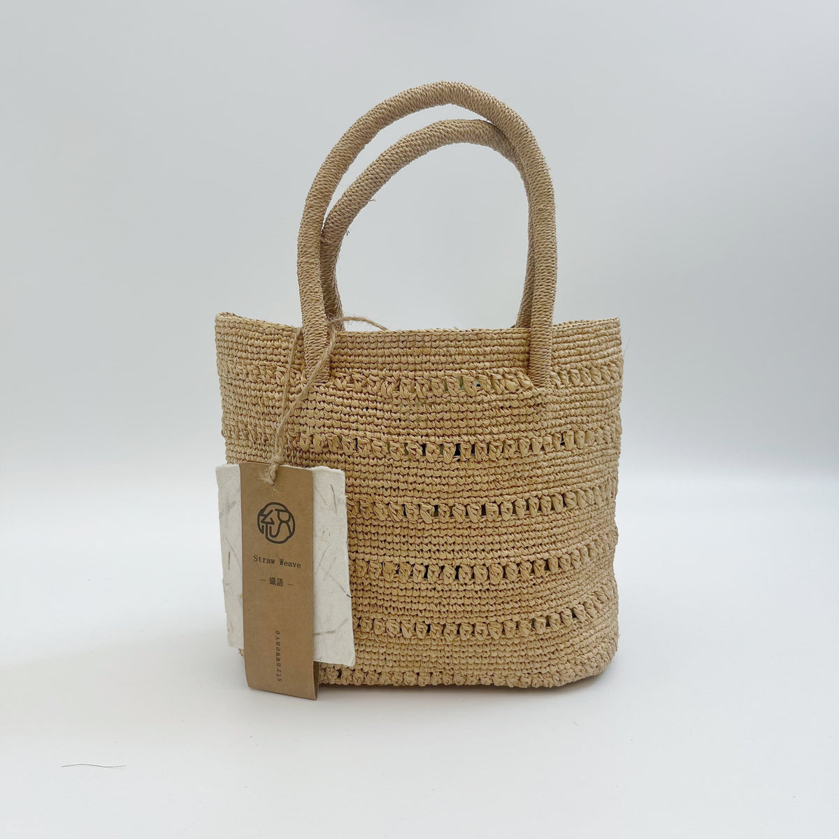 Luxury Raffia Hollow Tote Bag, Handwoven Straw Mini Handbag, Woven Beach Vacation Purse, Summer Crochet Shoulder Bag for Women, Gift for Her