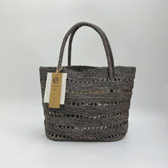 Large Raffia Hollow Tote Bag, Handwoven Straw Beach Handbag, Summer Vacation Travel Purse, Woven Shoulder Tote for Women, Gift for Her