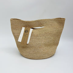 Minimalist Raffia Tote Bag, Large Handwoven Straw Shoulder Handbag, Summer Beach Vacation Underarm Bag, Elegant Woven Purse for Women