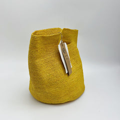 Yellow Raffia Tote Bag, Handwoven Straw Shoulder Handbag, Large Summer Beach Vacation Underarm Bag, Colorful Woven Purse for Women
