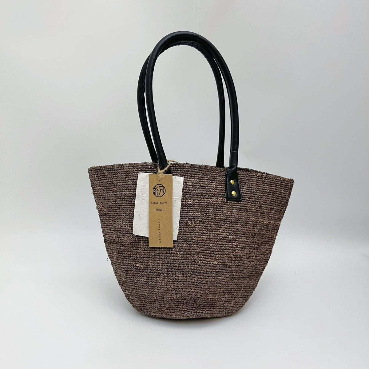 Minimalist Raffia Tote Bag, Handwoven Straw Handbag, Summer Beach Shoulder Bag, French Style Vacation Purse for Women, Woven Everyday Bag