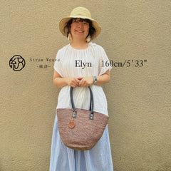 Minimalist Raffia Tote Bag, Handwoven Straw Handbag, Summer Beach Shoulder Bag, French Style Vacation Purse for Women, Woven Everyday Bag