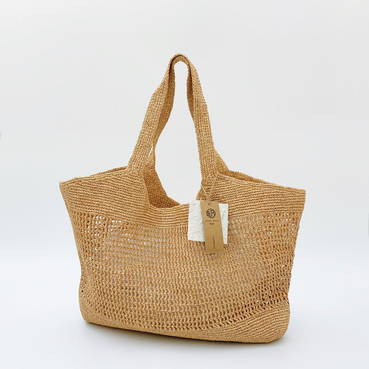 French Style Raffia Tote Bag, Large Handmade Woven Straw Shoulder Bag for Women, Casual Beach Bag, Summer Vacation Tote, Everyday Handbag, Gift for Her