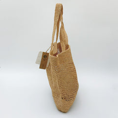 French Style Raffia Tote Bag, Large Handmade Woven Straw Shoulder Bag for Women, Casual Beach Bag, Summer Vacation Tote, Everyday Handbag, Gift for Her