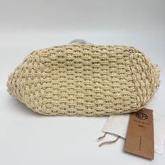 Large Cotton Yarn Woven Bag, Handwoven Mesh Shoulder Bag, Hollow Knit Beach Tote Bag, Summer Vacation Bag, Gift for Her