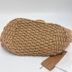 Large Cotton Yarn Woven Bag, Handwoven Mesh Shoulder Bag, Hollow Knit Beach Tote Bag, Summer Vacation Bag, Gift for Her