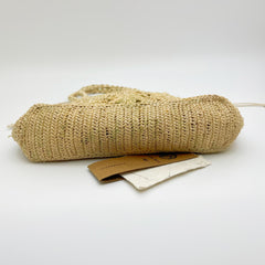 Floral Raffia Woven Bag, Handmade Straw Shoulder Bag for Women, Summer Beach Tote, Vacation Handbag, Gift for Her