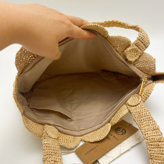 Raffia Woven Tote Bag for Women, Versatile Straw Handbag, Summer Beach Bag, Everyday Work Tote, Vacation Bag, Gift for Her
