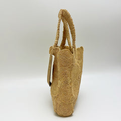 Raffia Woven Tote Bag for Women, Versatile Straw Handbag, Summer Beach Bag, Everyday Work Tote, Vacation Bag, Gift for Her