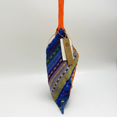 Geometric Color Block Woven Tote Bag, Handmade Boho Structured Shoulder Bag, Ethnic Style Travel Bag for Women, Chic Summer Handbag, Gift for Her