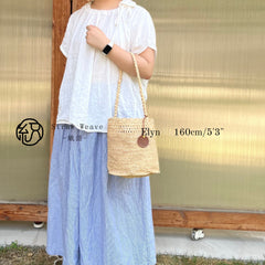 French Raffia Bucket Bag, Handwoven Straw Shoulder Bag, Natural Woven Beach Vacation Handbag, Summer Resort Purse for Women, Gift for Her