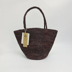 Handwoven Raffia Tote Bag, Natural Straw Beach Summer Vacation Shoulder Bag