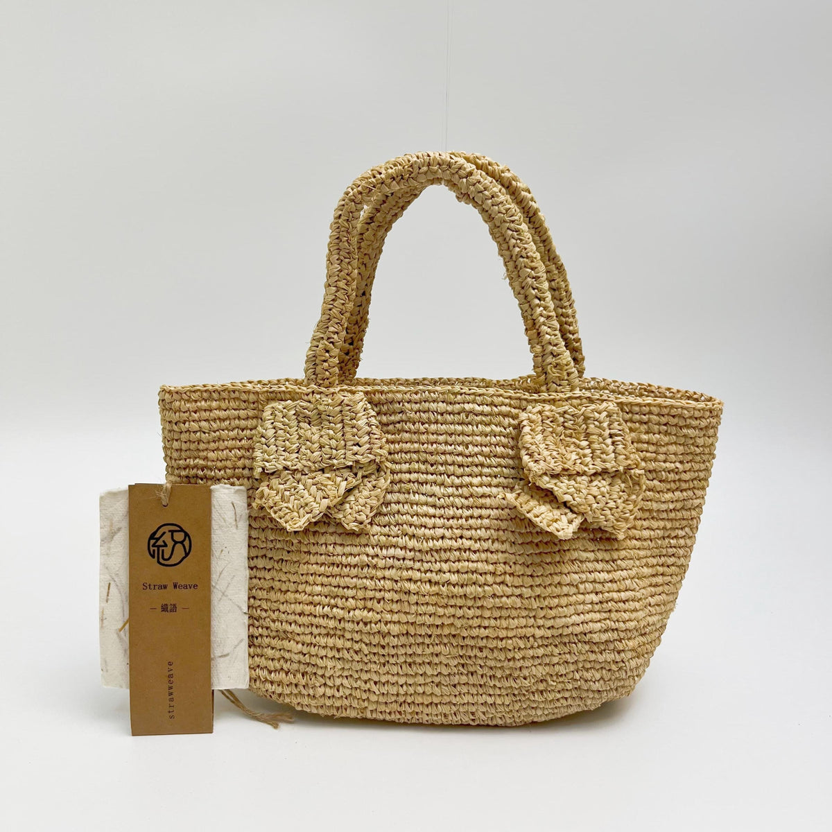 Raffia Bow Handbag, Handwoven Straw Small Tote Bag, Mini Beach Summer Bag, Boho Vacation Shoulder Purse for Women, Gift for Her