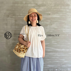 Raffia Floral Crossbody Bag, Handwoven Crochet Straw Shoulder Bag, Hollow Color Block Woven Handbag, Summer Beach Bag, Gift for Her