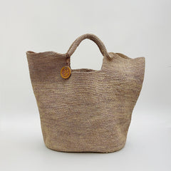 Luxury Raffia Tote Bag, Handwoven Straw Beach Bag, Large Capacity Woven Handbag, Summer Vacation Shoulder Tote for Women, Gift for Her