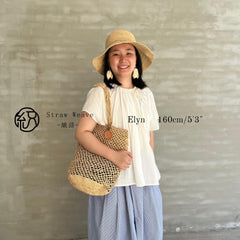 Raffia Hollow Woven Shoulder Bag, Handwoven Straw Tote Handbag, Summer Beach Vacation Purse for Women, Gift for Her
