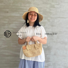 Raffia Bow Handbag, Handwoven Straw Small Tote Bag, Mini Beach Summer Bag, Boho Vacation Shoulder Purse for Women, Gift for Her