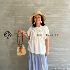 Raffia Small Bucket Crossbody Bag, Handwoven Hollow Straw Shoulder Bag, Leather Trim Vacation Handbag, Summer Beach Bag, Gift for Her