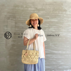 Raffia Floral Woven Tote Bag, Handwoven Straw Shoulder Handbag, Summer Beach Travel Bag, Boho Vacation Bag for Women, Gift for Her
