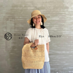Handwoven Raffia Straw Beach Tote, Boho Coastal Summer Shoulder Bag