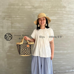 Handwoven Raffia Tote Bag, Colorblock Straw Beach Handbag, Chic Summer Shoulder Bag