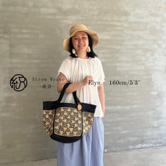 French Color Block Raffia Square Tote Bag, Handwoven Crochet Straw Shoulder Handbag, Beach Vacation Woven Purse for Women, Gift for Her